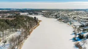 Wydminy i jezioro Wydmińskie z lotu ptaka, luty 2026 r. - zdjęcie 19