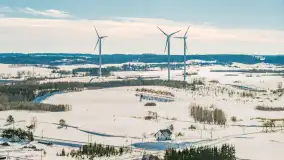 Wydminy i jezioro Wydmińskie z lotu ptaka, luty 2026 r. - zdjęcie 25