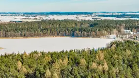 Wydminy i jezioro Wydmińskie z lotu ptaka, luty 2026 r. - zdjęcie 30