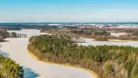 Wydminy i jezioro Wydmińskie z lotu ptaka, luty 2026 r. - zdjęcie 43