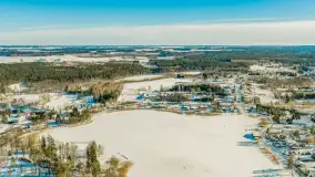 Wydminy i jezioro Wydmińskie z lotu ptaka, luty 2026 r. - zdjęcie 27