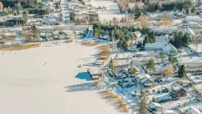 Wydminy i jezioro Wydmińskie z lotu ptaka, luty 2026 r. - zdjęcie 33