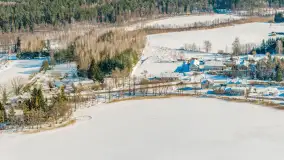 Wydminy i jezioro Wydmińskie z lotu ptaka, luty 2026 r. - zdjęcie 6