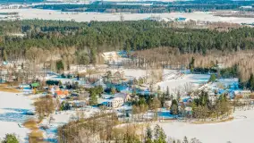 Wydminy i jezioro Wydmińskie z lotu ptaka, luty 2026 r. - zdjęcie 12