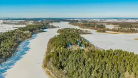 Wydminy i jezioro Wydmińskie z lotu ptaka, luty 2026 r. - zdjęcie 60