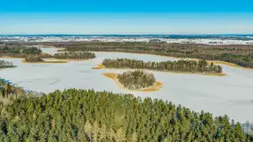 Wydminy i jezioro Wydmińskie z lotu ptaka, luty 2026 r. - zdjęcie 58