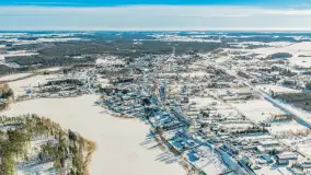 Wydminy i jezioro Wydmińskie z lotu ptaka, luty 2026 r. - zdjęcie 14