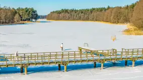 Wydminy i jezioro Wydmińskie z lotu ptaka, luty 2026 r. - zdjęcie 31