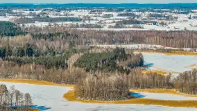 Wydminy i jezioro Wydmińskie z lotu ptaka, luty 2026 r. - zdjęcie 26