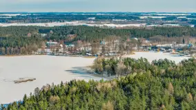 Wydminy i jezioro Wydmińskie z lotu ptaka, luty 2026 r. - zdjęcie 28