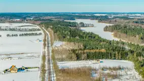 Wydminy i jezioro Wydmińskie z lotu ptaka, luty 2026 r. - zdjęcie 42