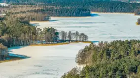 Wydminy i jezioro Wydmińskie z lotu ptaka, luty 2026 r. - zdjęcie 54