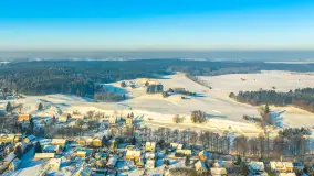 Mix ujęć z lotu ptaka w zimowej wersji Mazur - cz. 1 - zdjęcie 23