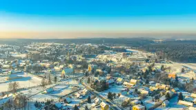 Mix ujęć z lotu ptaka w zimowej wersji Mazur - cz. 1 - zdjęcie 12