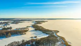 Mix ujęć z lotu ptaka w zimowej wersji Mazur - cz. 1 - zdjęcie 32