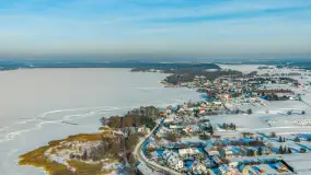 Mix ujęć z lotu ptaka w zimowej wersji Mazur - cz. 2 - zdjęcie 21