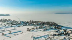 Mix ujęć z lotu ptaka w zimowej wersji Mazur - cz. 2 - zdjęcie 35