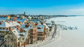 Mix ujęć z lotu ptaka w zimowej wersji Mazur - cz. 2 - zdjęcie 19