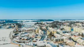 Mix ujęć z lotu ptaka w zimowej wersji Mazur - cz. 2 - zdjęcie 23