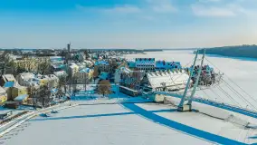 Mix ujęć z lotu ptaka w zimowej wersji Mazur - cz. 2 - zdjęcie 25