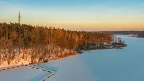 Mix ujęć z lotu ptaka w zimowej wersji Mazur - cz. 2 - zdjęcie 12