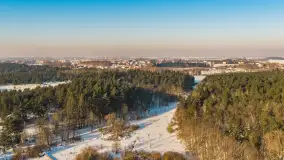 Mix ujęć z lotu ptaka w zimowej wersji Mazur - cz. 2 - zdjęcie 15