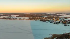 Mix ujęć z lotu ptaka w zimowej wersji Mazur - cz. 2 - zdjęcie 36