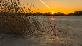 Zachód słońca nad jeziorem Kisajno, marzec 2026 r. - zdjęcie 22