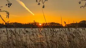 Zachód słońca nad jeziorem Kisajno, marzec 2026 r. - zdjęcie 3