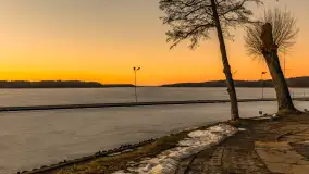 Zachód słońca nad jeziorem Kisajno, marzec 2026 r. - zdjęcie 11