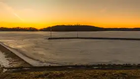 Zachód słońca nad jeziorem Kisajno, marzec 2026 r. - zdjęcie 24