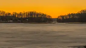 Zachód słońca nad jeziorem Kisajno, marzec 2026 r. - zdjęcie 17