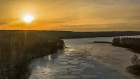 Przedwiośnie z drona nad jeziorem Ublik Mały, marzec 2026 r. - zdjęcie 2