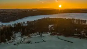 Przedwiośnie z drona, jezioro Kisajno, marzec 2026 r. - zdjęcie 58