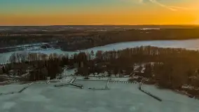 Przedwiośnie z drona, jezioro Kisajno, marzec 2026 r. - zdjęcie 50