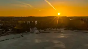 Przedwiośnie z drona, jezioro Kisajno, marzec 2026 r. - zdjęcie 22