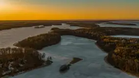 Przedwiośnie z drona, jezioro Kisajno, marzec 2026 r. - zdjęcie 21