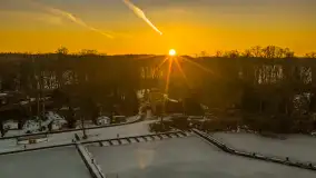 Przedwiośnie z drona, jezioro Kisajno, marzec 2026 r. - zdjęcie 4