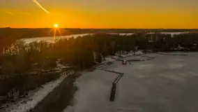 Przedwiośnie z drona, jezioro Kisajno, marzec 2026 r. - zdjęcie 47