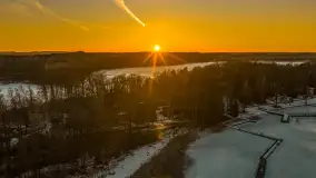 Przedwiośnie z drona, jezioro Kisajno, marzec 2026 r. - zdjęcie 56