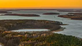 Przedwiośnie z drona, jezioro Kisajno, marzec 2026 r. - zdjęcie 9