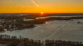 Przedwiośnie z drona, jezioro Kisajno, marzec 2026 r. - zdjęcie 26