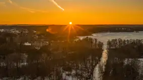 Przedwiośnie z drona, jezioro Kisajno, marzec 2026 r. - zdjęcie 44