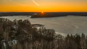 Przedwiośnie z drona, jezioro Kisajno, marzec 2026 r. - zdjęcie 59