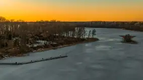 Przedwiośnie z drona, jezioro Kisajno, marzec 2026 r. - zdjęcie 54