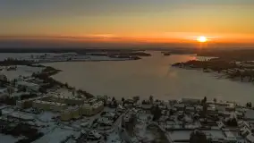 Mix ujęć z lotu ptaka w zimowej wersji Mazur - cz. 3 - zdjęcie 36