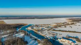 Mix ujęć z lotu ptaka w zimowej wersji Mazur - cz. 3 - zdjęcie 24