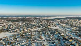 Mix ujęć z lotu ptaka w zimowej wersji Mazur - cz. 3 - zdjęcie 10