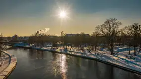 Mix ujęć z lotu ptaka w zimowej wersji Mazur - cz. 3 - zdjęcie 3