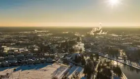 Mix ujęć z lotu ptaka w zimowej wersji Mazur - cz. 3 - zdjęcie 8